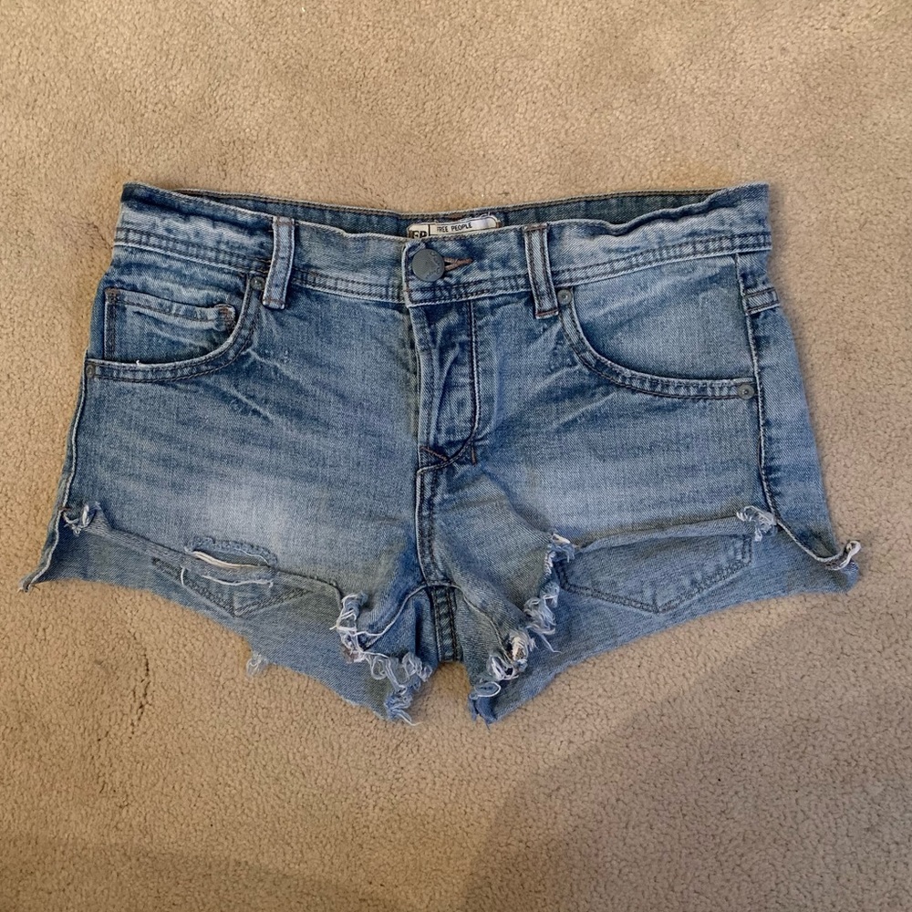 Free People Cutoff Denim Shorts